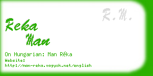 reka man business card